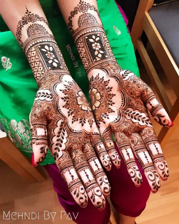 dulhan ki behen sister's wedding mehndi designs for bride's sister