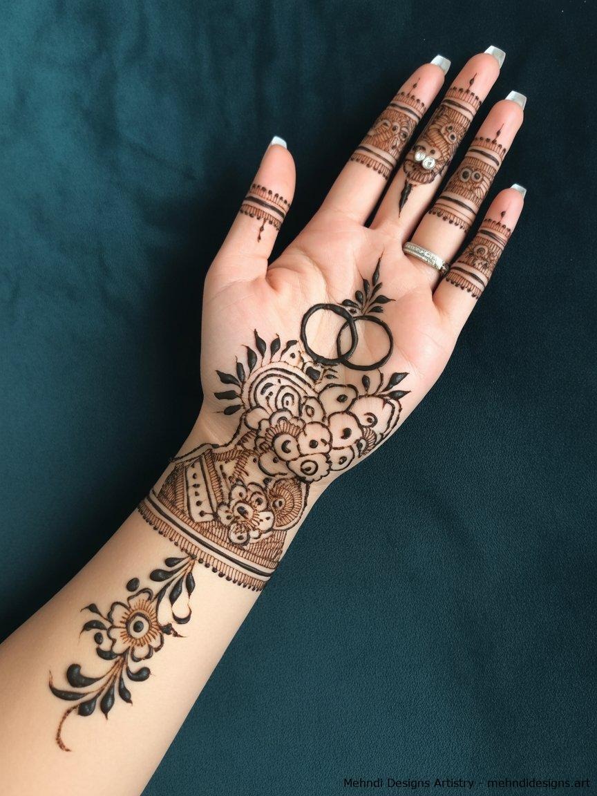 engagement mehendi designs