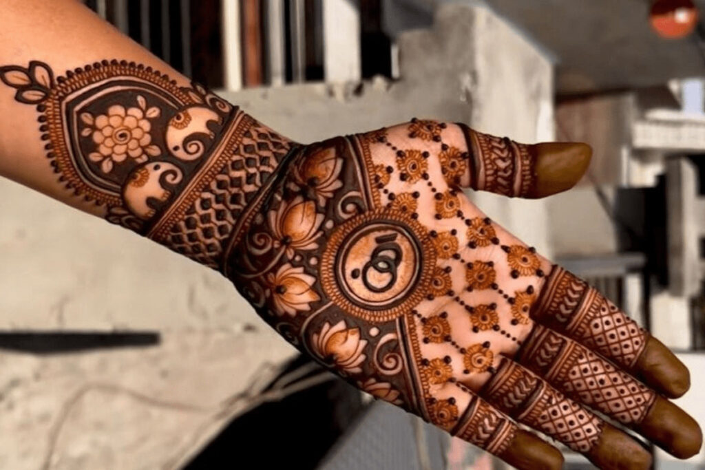 engagement mehndi designs front hand