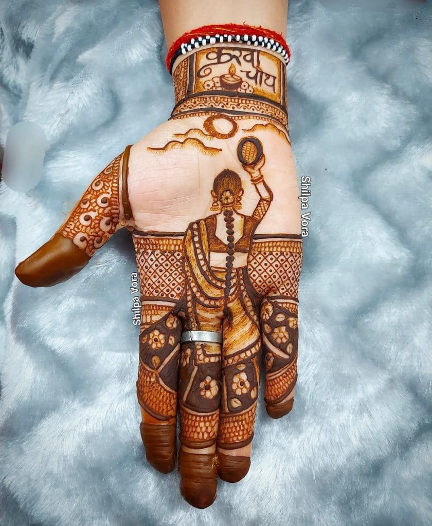karva chauth ki mehandi