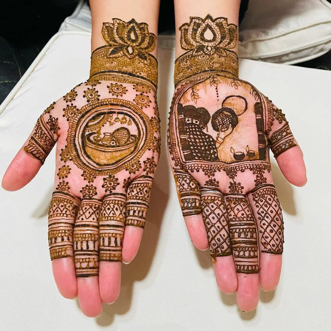 karwa chauth mehndi design images