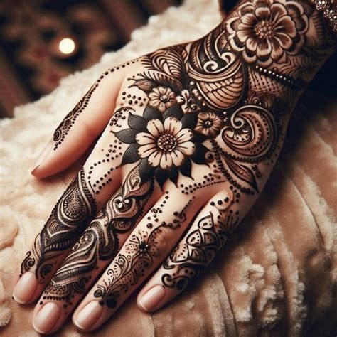 modern instagram instagram stylish royal front hand mehndi design