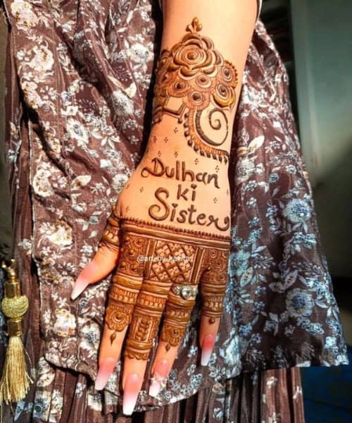 simple mehndi designs for girls