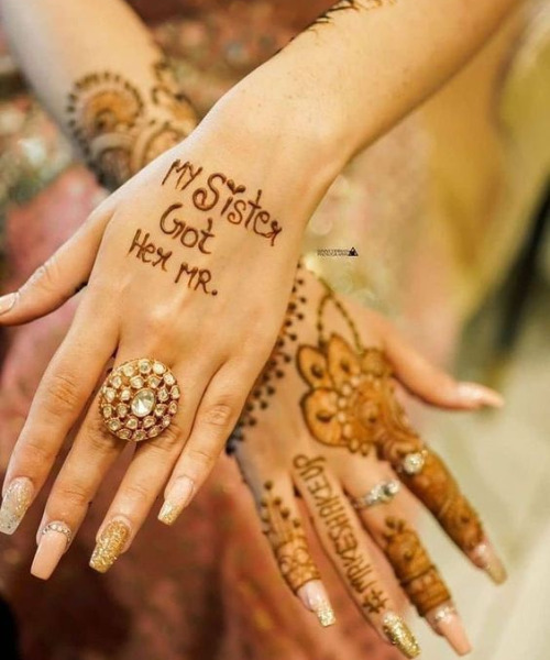 simple mehndi designs for kids front hand