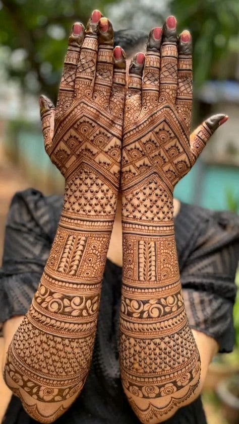 unique mehndi easy modern back hand mehndi design